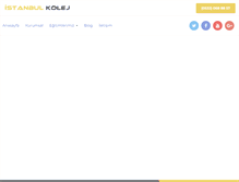 Tablet Screenshot of istanbulkolej.com